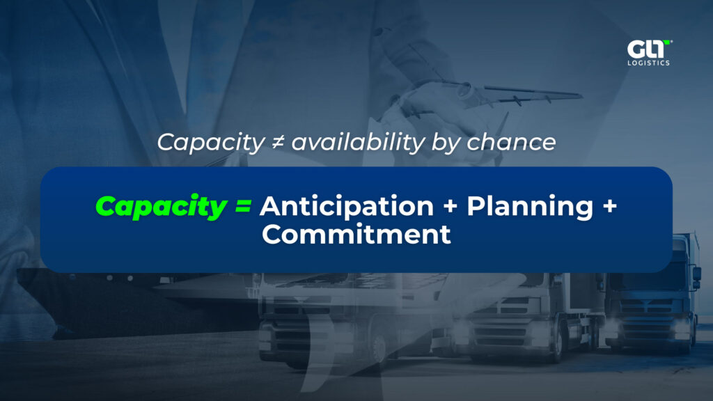 Logistics Management in Transportation: Bridging the Gap Between Promised Control and Real Visibility 6 5 Capacity availability by chance